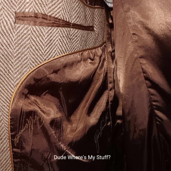 JOE NAMATH SIGNATURE COLLECTION BLAZER - SIZE 46 REGULAR - POLYESTER WOOL BLEND - Picture 4 of 7